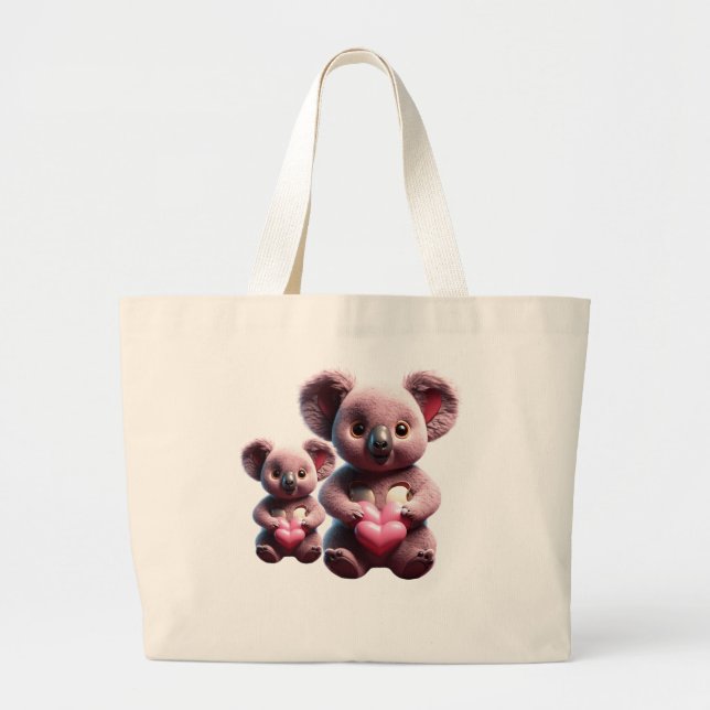 Koala Cuddles: Jumbo Tote Bag (Front)