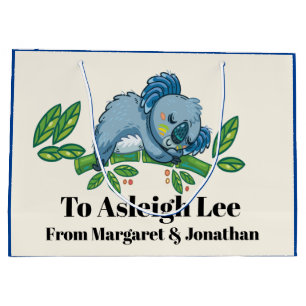 Koala Cuties - See Reverse Side - Large Gift Bag