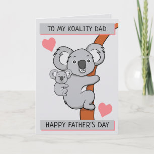 Koala Dad Happy Father's Day Greeting Card