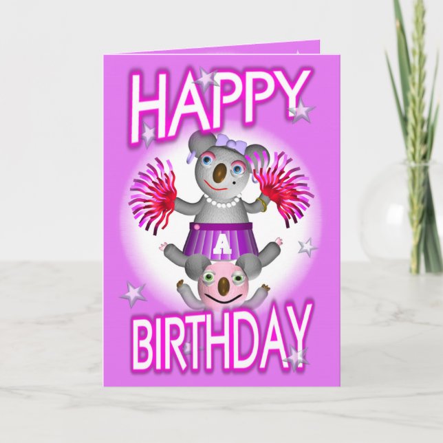 Koala de bande dessinée nous encourageons la carte (Devant)