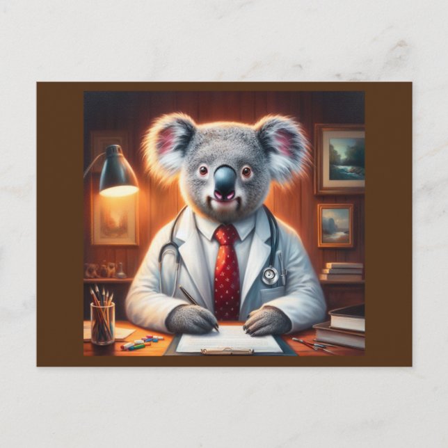 Koala Doctor Postcard (Front)
