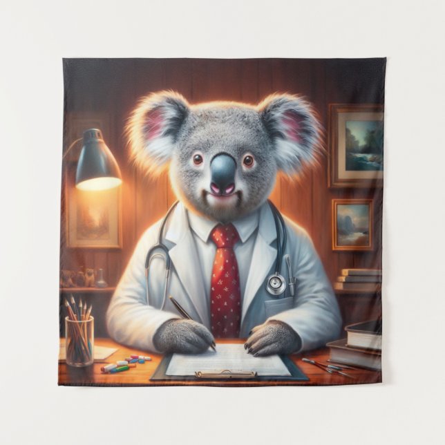 Koala Doctor Tapestry (Front)