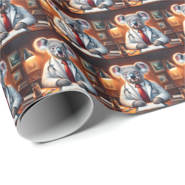Koala Doctor Wrapping Paper (Roll Corner)
