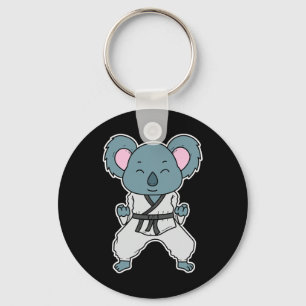 Koala Does Karate Keychain