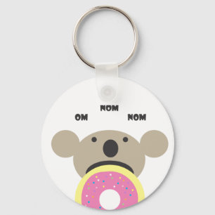 Koala Doughnut Diet Keychain