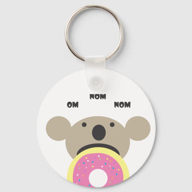 Koala Doughnut Diet Keychain (Front)