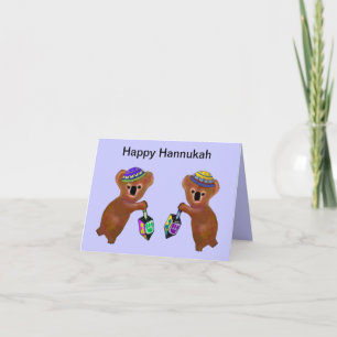 Koala Driedel Hannukah Card