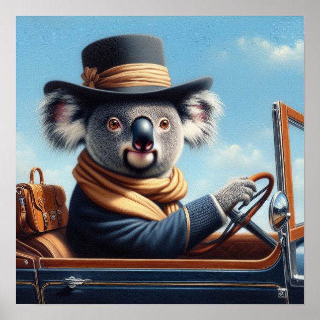 Koala Driving Poster (Front)