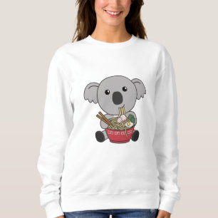 Koala Eat Ramen Cute Kawaii Noodles Koalas Sweatshirt
