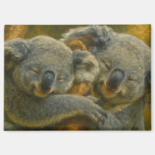 Koala Embrace – Tender Wildlife Moment Magnet