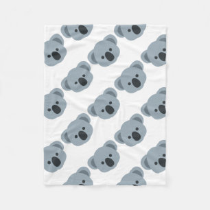 Koala emoji fleece blanket