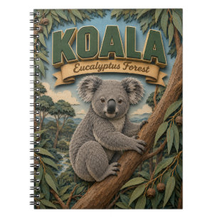 Koala Eucalyptus Forest POPCUT Notebook