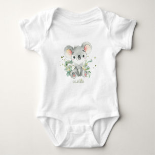 Koala Eucalyptus Greenery 1st Birthday Outfit  Baby Bodysuit