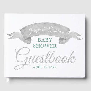 Koala & Eucalyptus Grey Baby Shower Guestbook