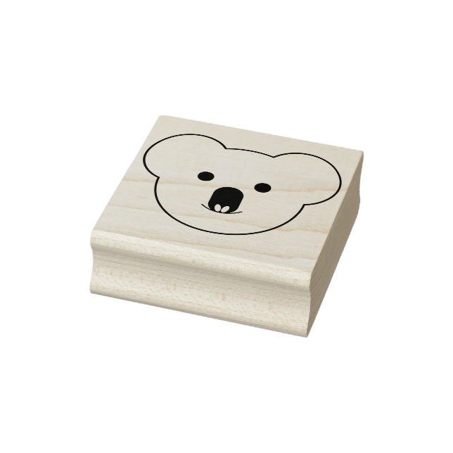 Koala Face Rubber Stamp (Stamp)