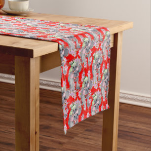 Koala Family Red Christmas  Short Table Runner