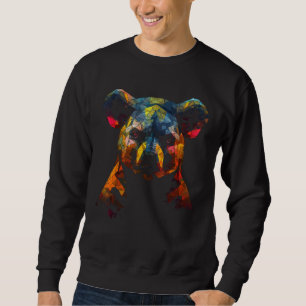 Koala Fantasy Colourful Artwork - Animal Motif Art Sweatshirt