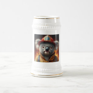 Koala Firefighter Beer Stein