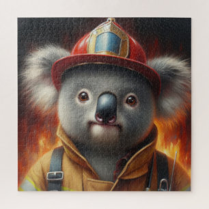 Koala Firefighter Jigsaw Puzzle