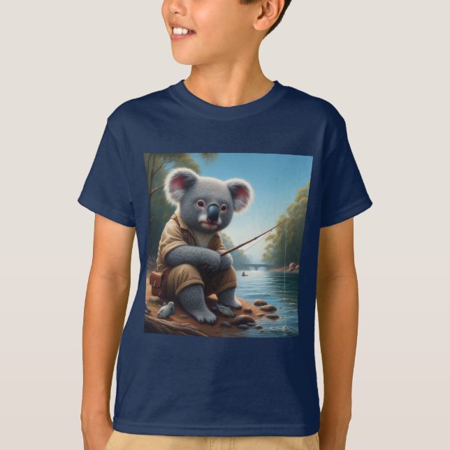 Koala Fishing T-Shirt (Front)