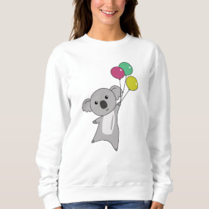 Koala Flies With Balloons Sweet Animals kids Sweatshirt