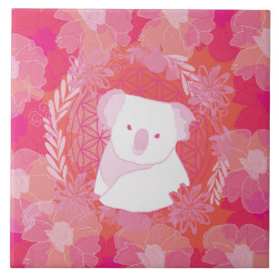 Koala Flower of life Tile