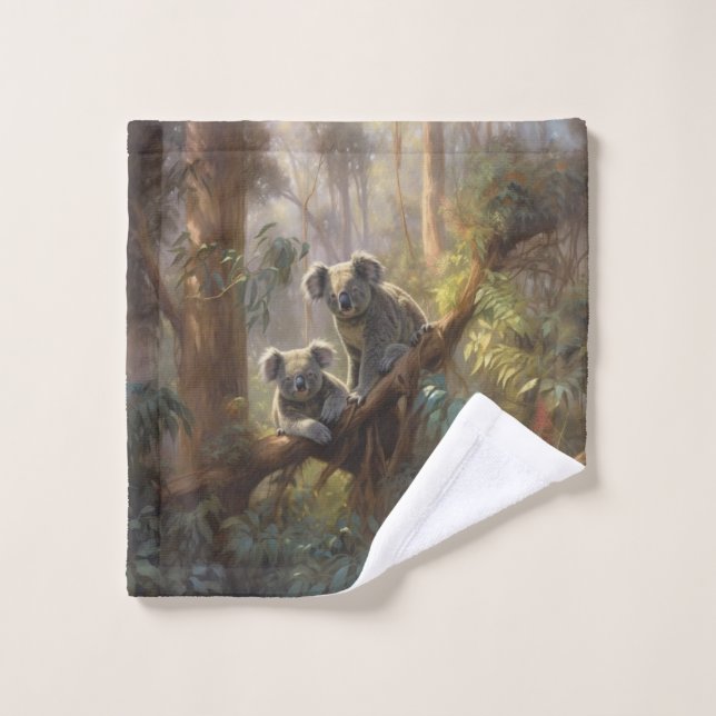 Koala Forest Dreams Bath Towel Set (Wash Cloth)
