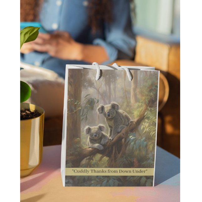 Koala Forest Dreams, custom  Medium Gift Bag (Creator Uploaded)