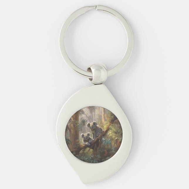 Koala Forest Dreams Keychain (Front)