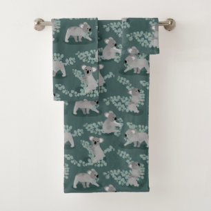 Koala Gathering Bath Towel Set