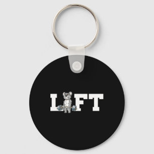 Koala Gym Weight Training Lift Deadlift Keychain