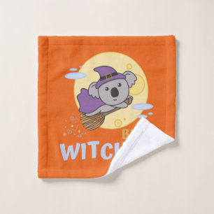 Koala Halloween Witch Kids Witches Best Witches Wash Cloth