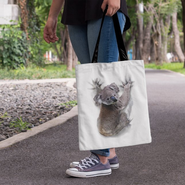 Koala Hang On Back Cute Bear Australia Animal Tote Bag (Creator Uploaded)