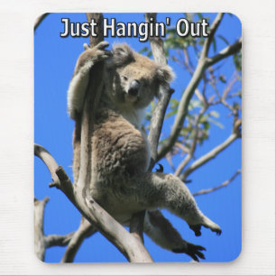 Koala Hanging Out in Australia Mouse Pad