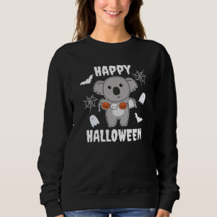 Koala Happy Halloween Pumpkin Bat Costume Sweatshirt