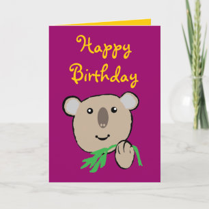 koala, HappyBirthday Card