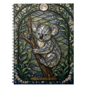 Koala High Canopy Illumina Stained Glass Notebook