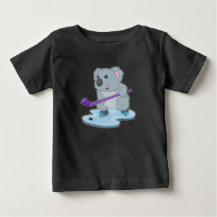 Koala Ice hockey Ice hockey stick Baby T-Shirt