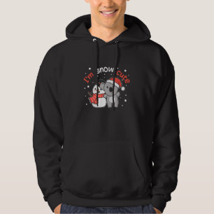 Koala I'm Snow Cute Snowman Snow Pun Hoodie