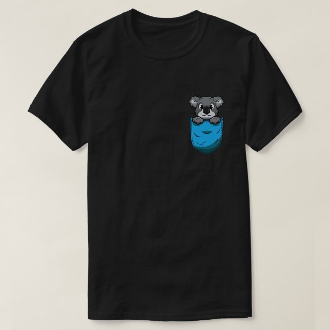 Koala in My Pocket Australia Koala Bear Lovers Gif T-Shirt (Design Front)
