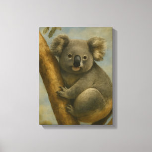 Koala in Quiet Light Canvas Print