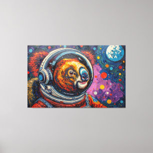 KOALA IN SPACE-3 CANVAS PRINT