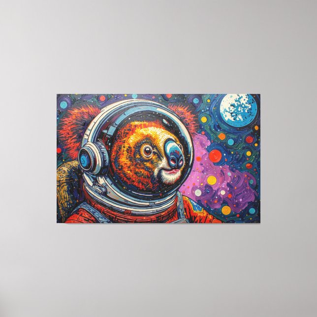 KOALA IN SPACE-3 CANVAS PRINT (Front)