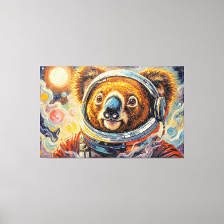 KOALA IN SPACE-7 CANVAS PRINT