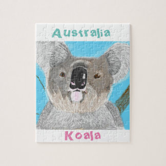 Koala jigsaw - hand drawn puzzle