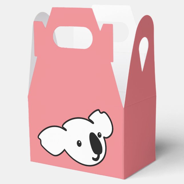 Koala Jo Handle Gift Box, Your Colours Favor Box (Opened)