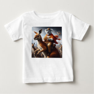 Koala Kangaroo Rider Baby T-Shirt