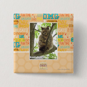 Koala Kitteh 2 Inch Square Button