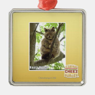 Koala Kitteh Metal Ornament