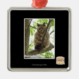 Koala Kitteh Metal Ornament